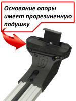 Багажник на крышу Audi A3 (хэтчбек, 2003-2012), Lux City (без выступов), с замком, серебристые крыловидные дуги
