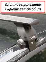Багажник на крышу Audi A3 (хэтчбек, 2003-2012), Lux, черные крыловидные дуги