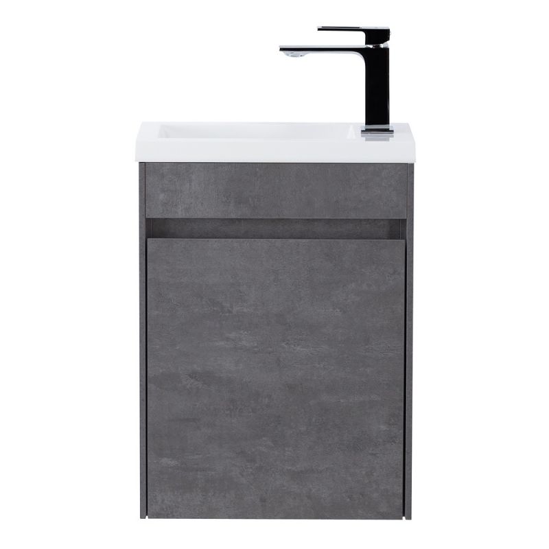 База под раковину подвесная BelBagno PIETRA MINI-400-1A-SO-SCM-R Stucco Cemento