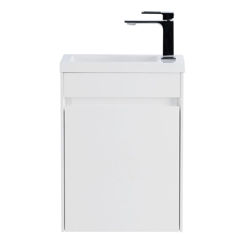 База под раковину подвесная BelBagno PIETRA MINI-400-1A-SO-BL-R Bianco Lucido