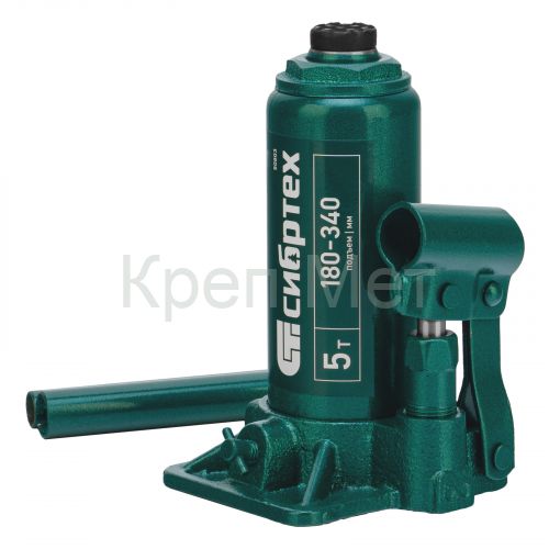 Домкрат гидравлический бутылочный, 5 т, 180-340 мм Сибртех