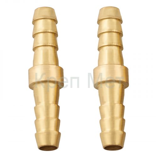 Штуцер "елка" двусторонний соединительный под шланг 8 мм, 2 шт, Stels