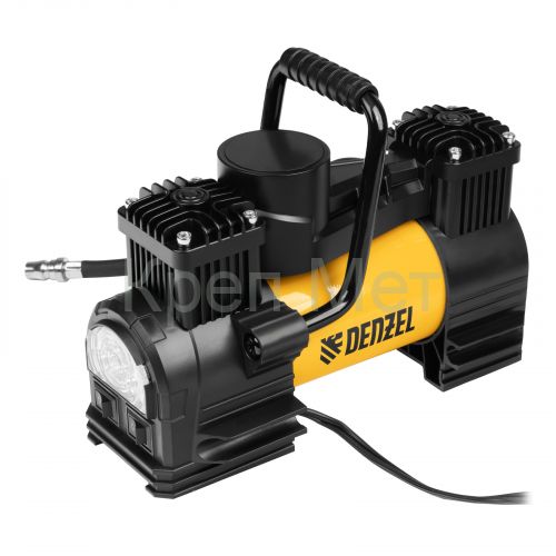 Компрессор автомобильный AC-75, 12 В, 10 атм., 75 л/мин, LED Denzel
