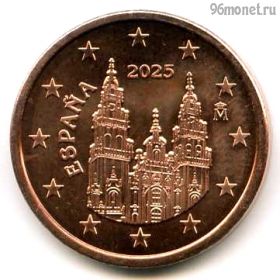 Испания 5 евроцентов 2025