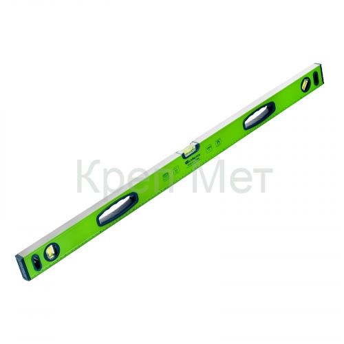 Уровень алюминиевый УСМ-0,5-1000, фрезерованный, 3 глазка, магнитный, рукоятки, 1000 мм Сибртех