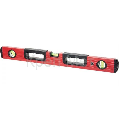 Уровень алюминиевый, 1500 мм, фрезерованный, 3 глазка, две эргономичные ручки Matrix