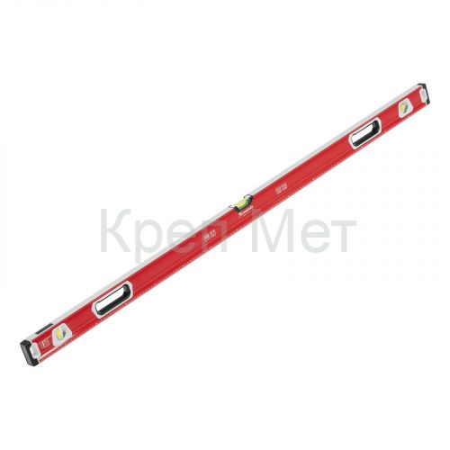 Уровень алюминиевый, магнит, фрезерованный, 3 глазка (1 зеркальный) двухкомпонентные рукоятки, 1500 мм Matrix