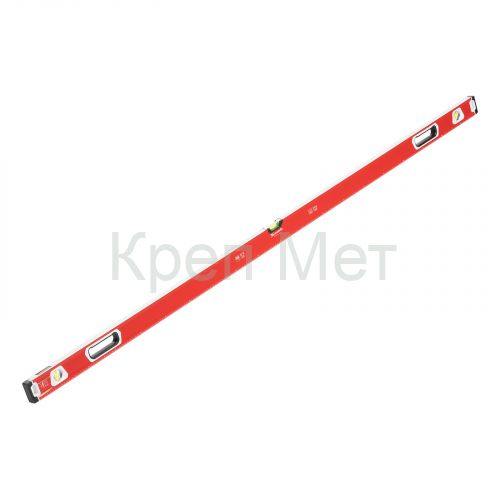 Уровень алюминиевый, магнит, фрезерованный, 3 глазка (1 зеркальный) двухкомпонентные рукоятки, 2000 мм Matrix