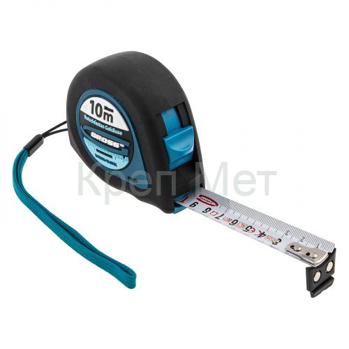 Рулетка "Ergonomisch",10 м x 25 мм,магнитный обрезиненный зацеп Gross