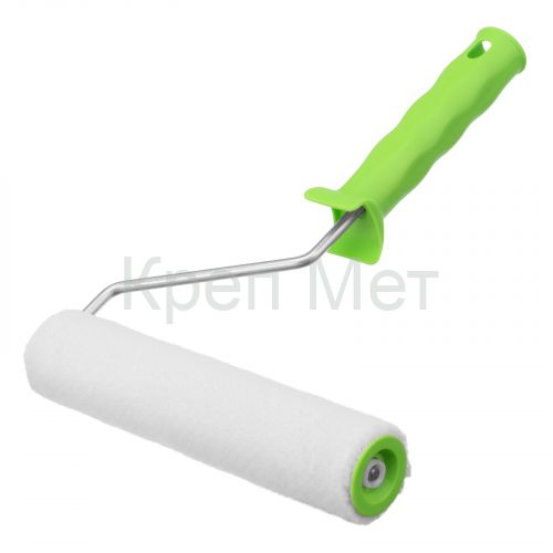 Валик "Велюр" с ручкой, 200 мм, ворс 5 мм, D 36 мм, D ручки 6 мм Сибртех