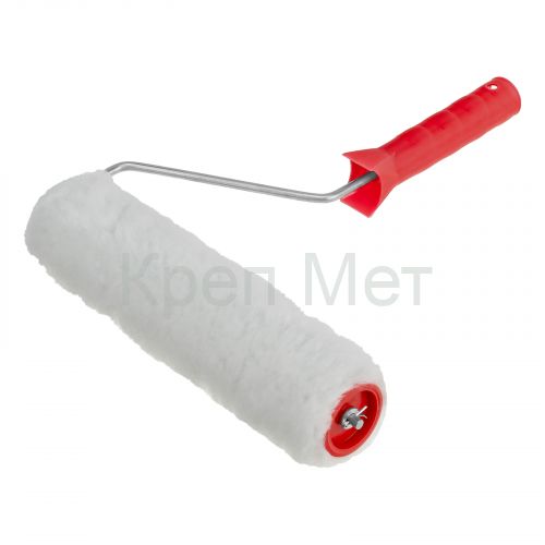 Валик "Искусственный мех", в сборе, 250 мм, D 48 мм, D ручки 6 мм, крепление шплинтом Сибртех