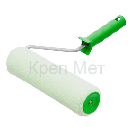 Валик "Работы с древесиной", 250 мм, ворс 12 мм, D 48 мм, D ручки 8 мм, микроволокно Сибртех