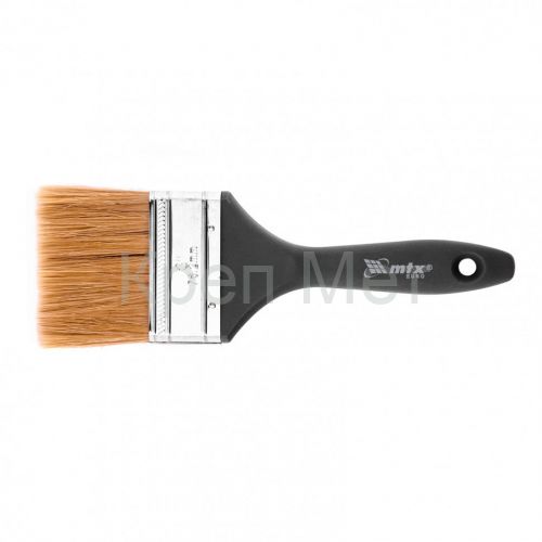 Кисть плоская "Евро" 3", натуральная щетина, пластмассовая ручка MTX
