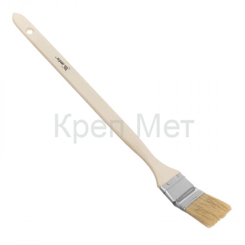 Кисть радиаторная 1.5", натуральная щетина, деревянная ручка MTX