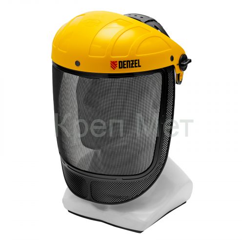 Щиток защитный лицевой с сеткой "СВОНА" НС-01 "ЛЮКС", плавная регулировка храповик Denzel