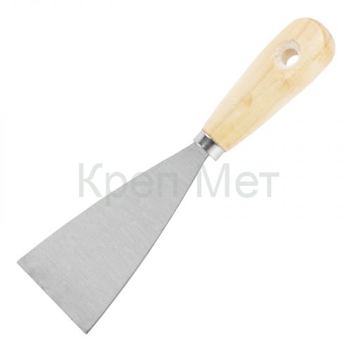 Шпательная лопатка из углеродистой стали, 60 мм, деревянная ручка Sparta