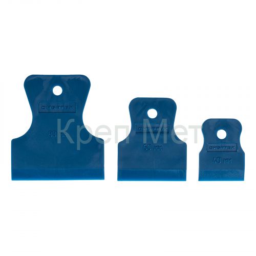 Набор шпателей 40-60-80 мм, 3 шт, Сибртех