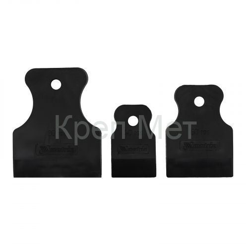 Набор шпателей 40-60-80 мм, черная резина, 3 шт Matrix