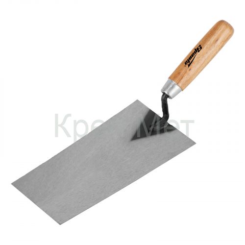 Кельма отделочника стальная, 200 мм, деревянная ручка Sparta