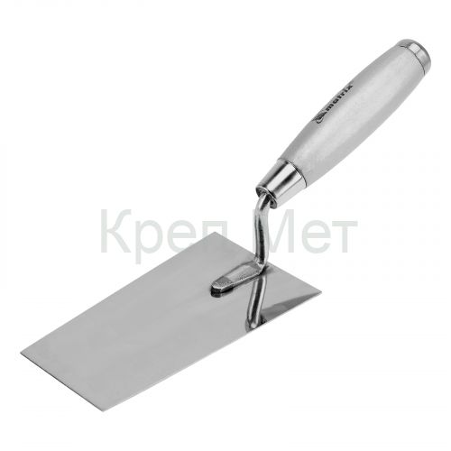 Кельма из нержавеющей стали, 160 х 84 мм, деревянная ручка Matrix