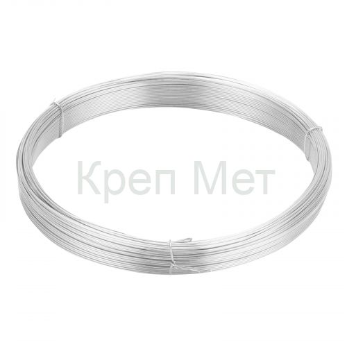 Проволока стальная 50 м, оцинкованная, термообработанная 0.8 мм Сибртех