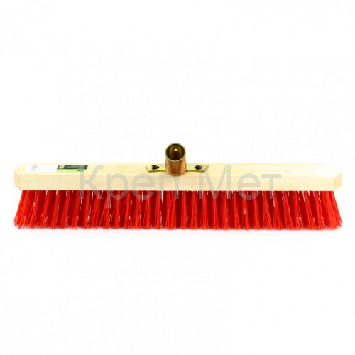 Щетка строительная 400 мм, 5 рядов, жесткая щетина, железная тулейка, без черенка Сибртех