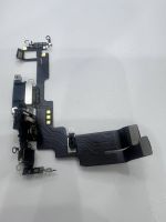 Apple iPhone 14 нижний шлейф с разъёмом зарядки оригинал с разбора (снятый) черный