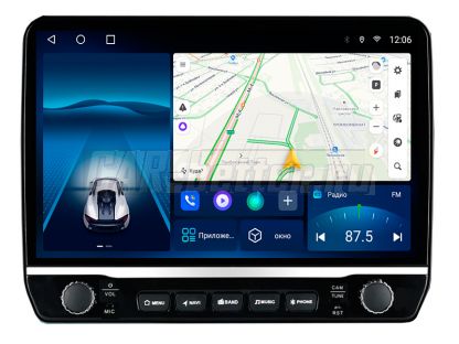 Магнитола Renault Duster 1 рестайлинг, Sandero 1 Stepway 2010-2018, с регуляторами, 9' экран, черный (KP-KN9-OL-9944)