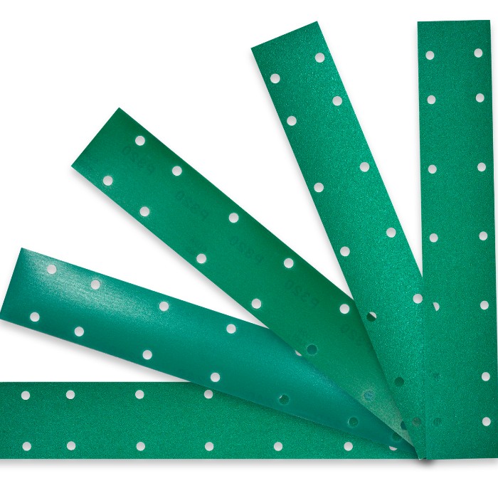 Betacord Malahit P240 Абразивная полоска 70х420мм. 14 отверстий, в упаковке 100шт.