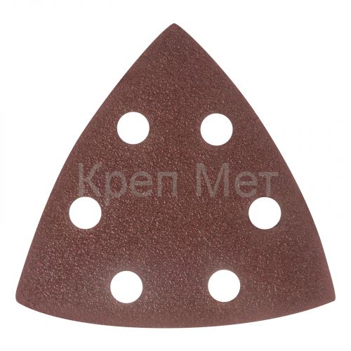 Треугольник абразивный на ворсовой подложке под "липучку", перфорированный, P 60, 93 мм, 5 шт Matrix