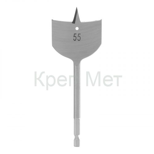 Сверло по дереву перовое, 55 мм, шестигранный хвостовик Matrix