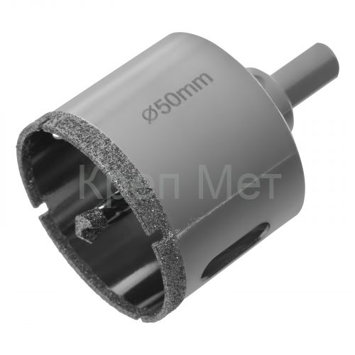 Сверло алмазное по керамограниту, 50 х 67 мм, трехгранный хвостовик Matrix