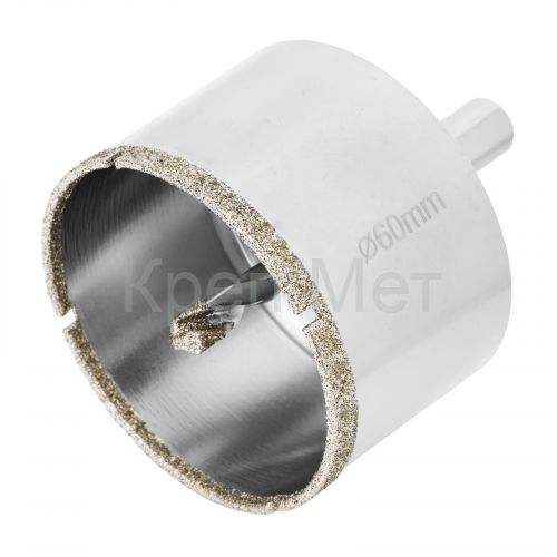 Сверло алмазное по керамограниту, 60 х 67 мм, трехгранный хвостовик Matrix