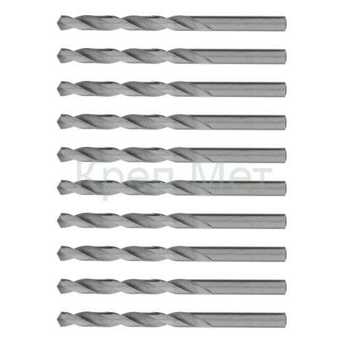 Сверло по металлу, 8 мм, полированное, HSS, 10 шт, цилиндрический хвостовик Matrix
