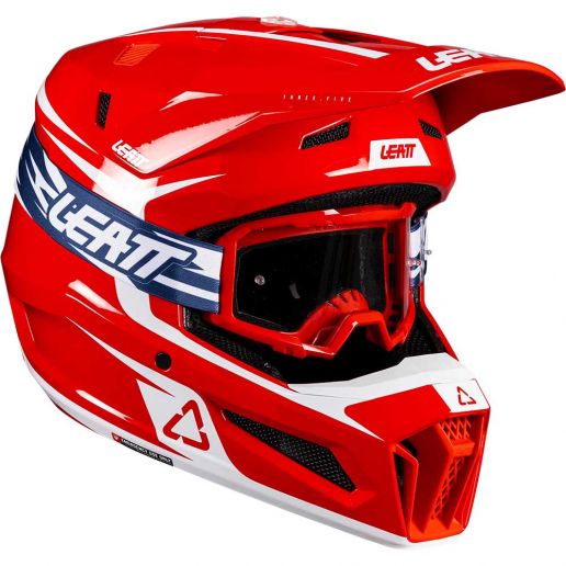 Leatt Kit Moto 3.5 V26 Red (2026) шлем + очки Leatt Vizion 3.5