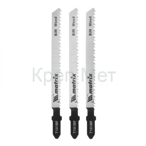 Полотна для электролобзика по дереву, 3 шт, T101BF, 75 x 2.5 мм, Bimetal Matrix Professional