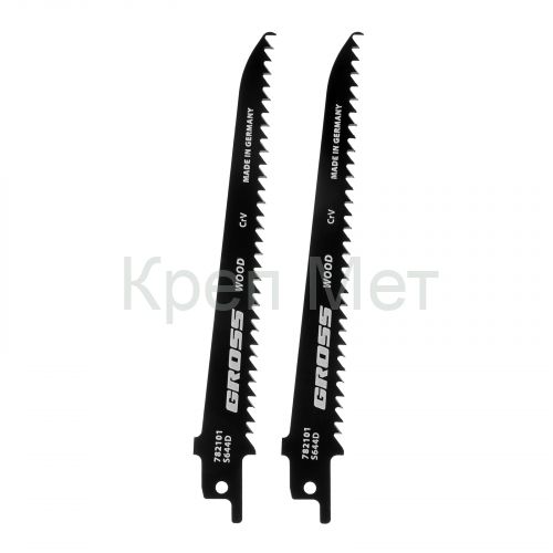 Полотна по дереву для сабельной пилы 4011 - S644D, 130 x 4.2 мм, фигурный рез, 2 шт. Gross