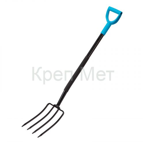 Вилы 4-х рогие, садово-огородные, 180х280х1200 мм, цельнометаллические, кованые, LUXE Palisad