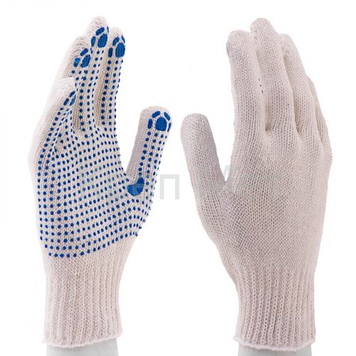 Перчатки х/б, ПВХ покрытие, "Точка", 7 класс