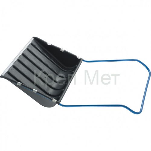 Движок для уборки снега пластиковый, 735 х 555 х 1250 мм, стальная рукоятка, Сибртех