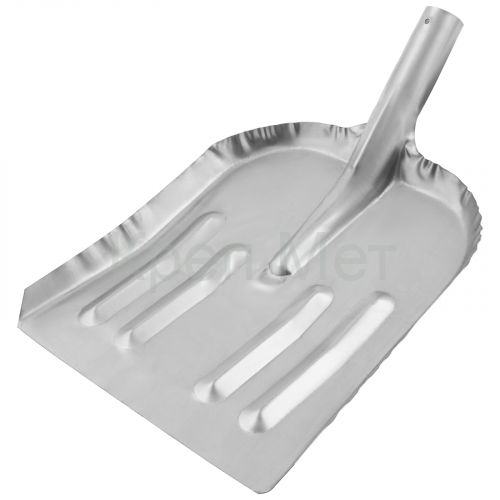 Лопата для уборки снега стальная оцинкованная, 320 х 340 мм, без черенка,