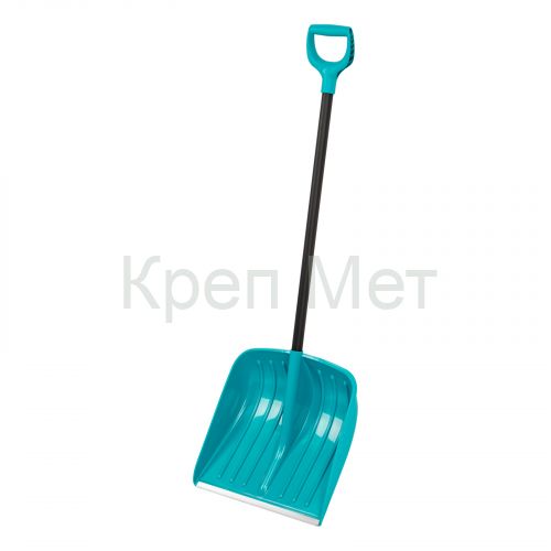 Лопата для уборки снега, полипропилен, 450х450х1355 мм, алюминиевый черенок, усиленная, LUXE Palisad