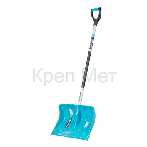 Лопата-скрепер для уборки снега, полипропилен, 460х320х1300 мм, алюминиевый черенок, ПВХ, LUXE Palisad