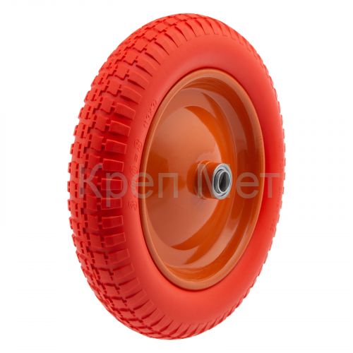 Колесо полиуретановое 3.00-8, длина оси 90 мм, подшипник 20 мм Palisad