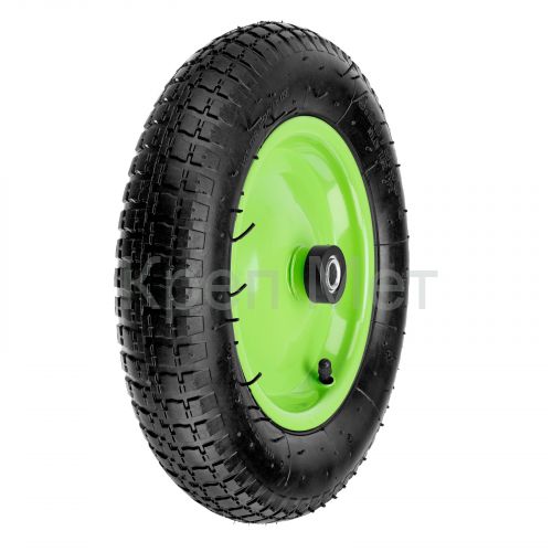 Колесо пневматическое 3.25/3.00-8, длина оси 90 мм, подшипник 16 мм Сибртех