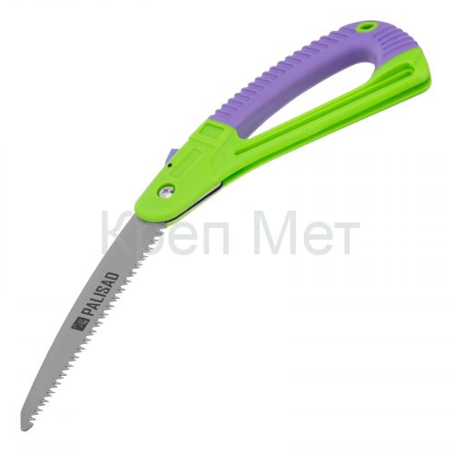 Пила садовая складная,175 мм, пластиковая обрезиненная рукоятка, защитная кулиса, Palisad