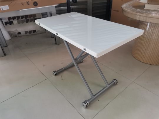 Стол-трансформер В 2219 S-8R белое стекло