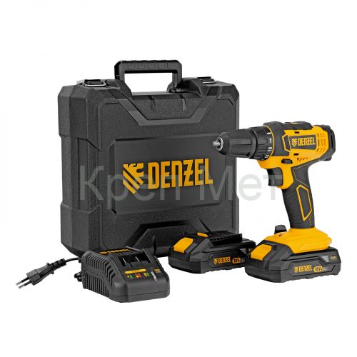 Дрель-шуруповерт аккумуляторная CDL-18-02BM, Li-Ion, 18 В, 2 аккумулятор Denzel