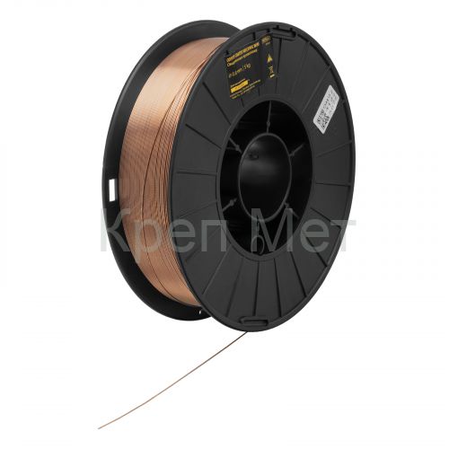 Омедненная проволока ER70S-6, диам. 0,8 мм, 5 кг, диам. катушки D200 Denzel