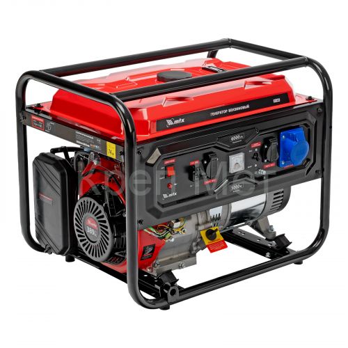 Генератор бензиновый RS-7000, 6 кВт, 230В, ручной стартер MTX